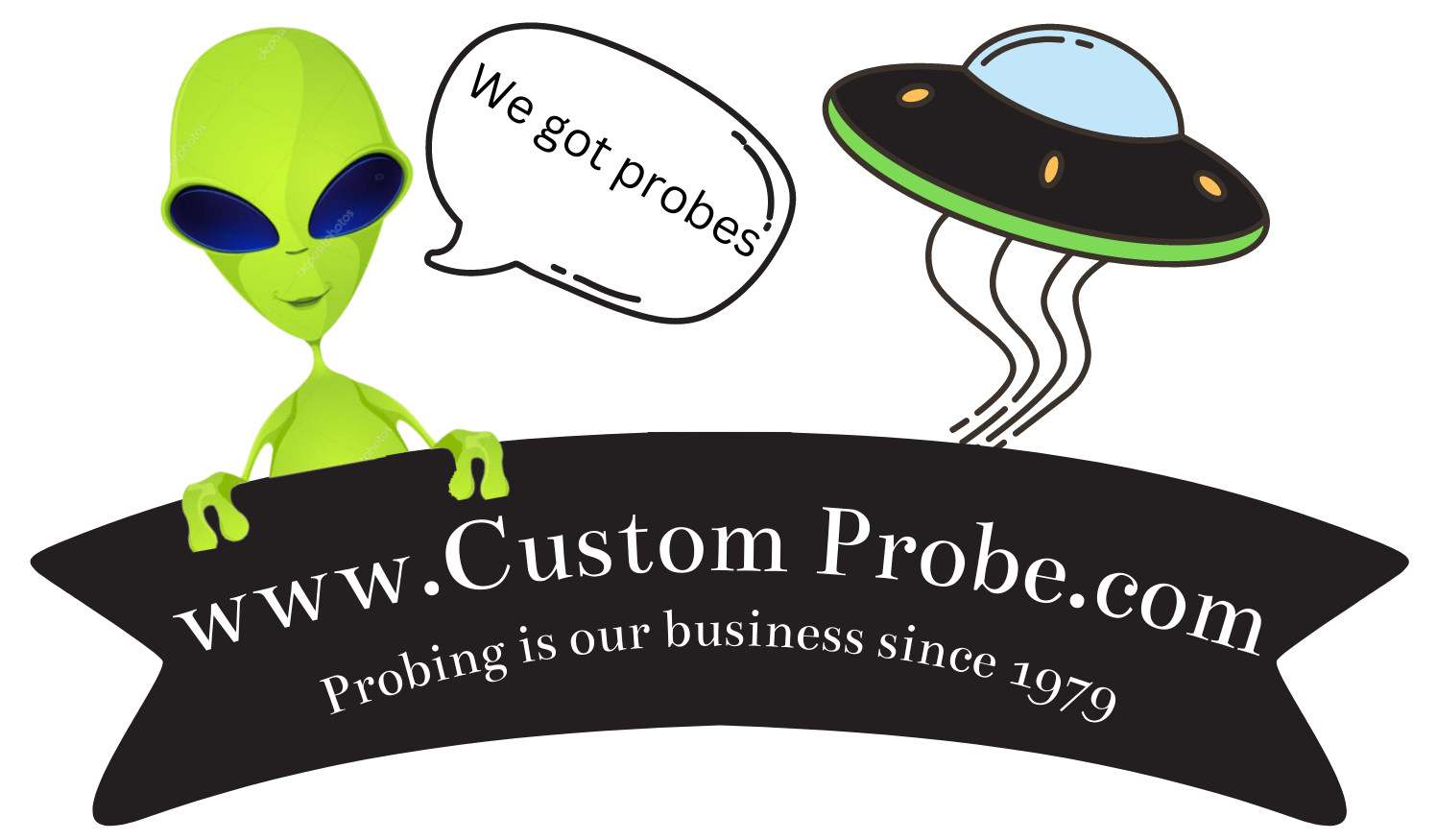 Our logo. Selling tile probes.